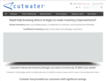 Tablet Screenshot of cutwatersolutions.com